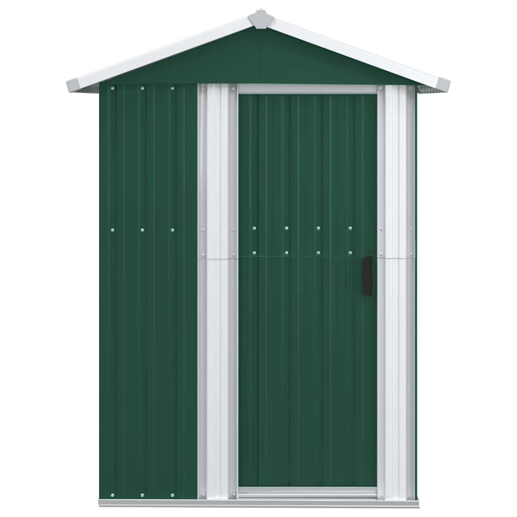 PANGIVO - Abri de jardin avec porte coulissante - Acier galvanisé - Vert 126x97,5x177 cm - Surface au sol 1,02m² - PANGIVO - Image 3