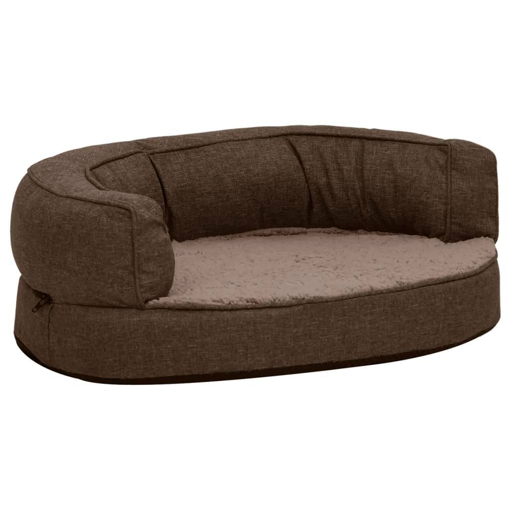 Vidaxl - Matelas de lit ergonomique de chien 60x42 cm Polaire aspect lin vidaXL 171304 - Image 2