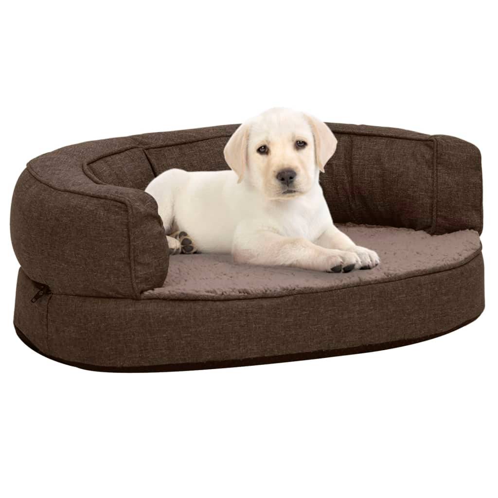 Vidaxl - Matelas de lit ergonomique de chien 60x42 cm Polaire aspect lin vidaXL 171304 - Image 1