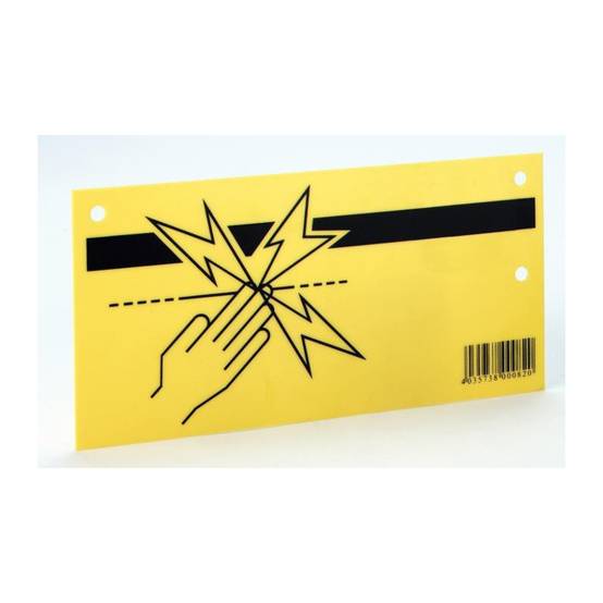 Plaquette De Signalisation Cl ture lectrique Gamm Vert plaquette-de-signalisation-cl-ture-lectrique-gamm-vert