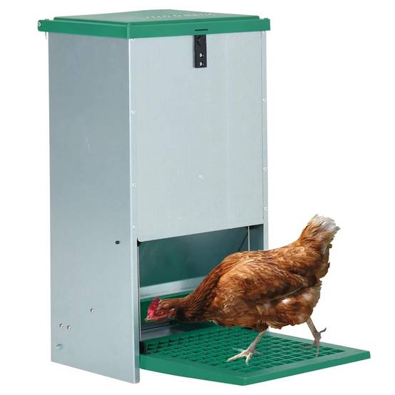 ComfortXL - Distributeur Automatique Volaille Zingué Anti-Rat 20kg Vert - ComfortXL Outdoor Living - Image 2