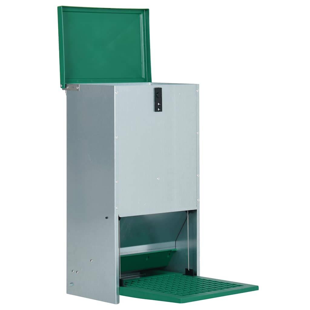 ComfortXL - Distributeur Automatique Volaille Zingué Anti-Rat 20kg Vert - ComfortXL Outdoor Living - Image 6