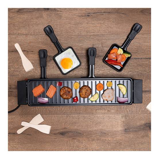 Alpina - Appareil à raclette 4 personnes 800W Revêtement Anti-adhésif Poelons et spatules ALPINA - Image 3