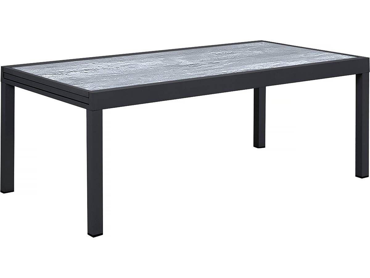 Habitat Et Jardin - Table Extensible Et Chaises De Jardin En Aluminium "lagos" - 200/320 X 105 X 76 Cm - Taupe - 12 Places -habitat Et Jardin - Image 3