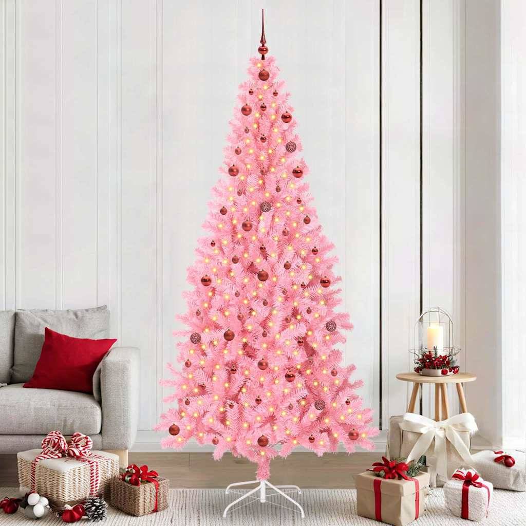 Vidaxl - Sapin de Noël Rose 240 cm PVC vidaXL 3396447