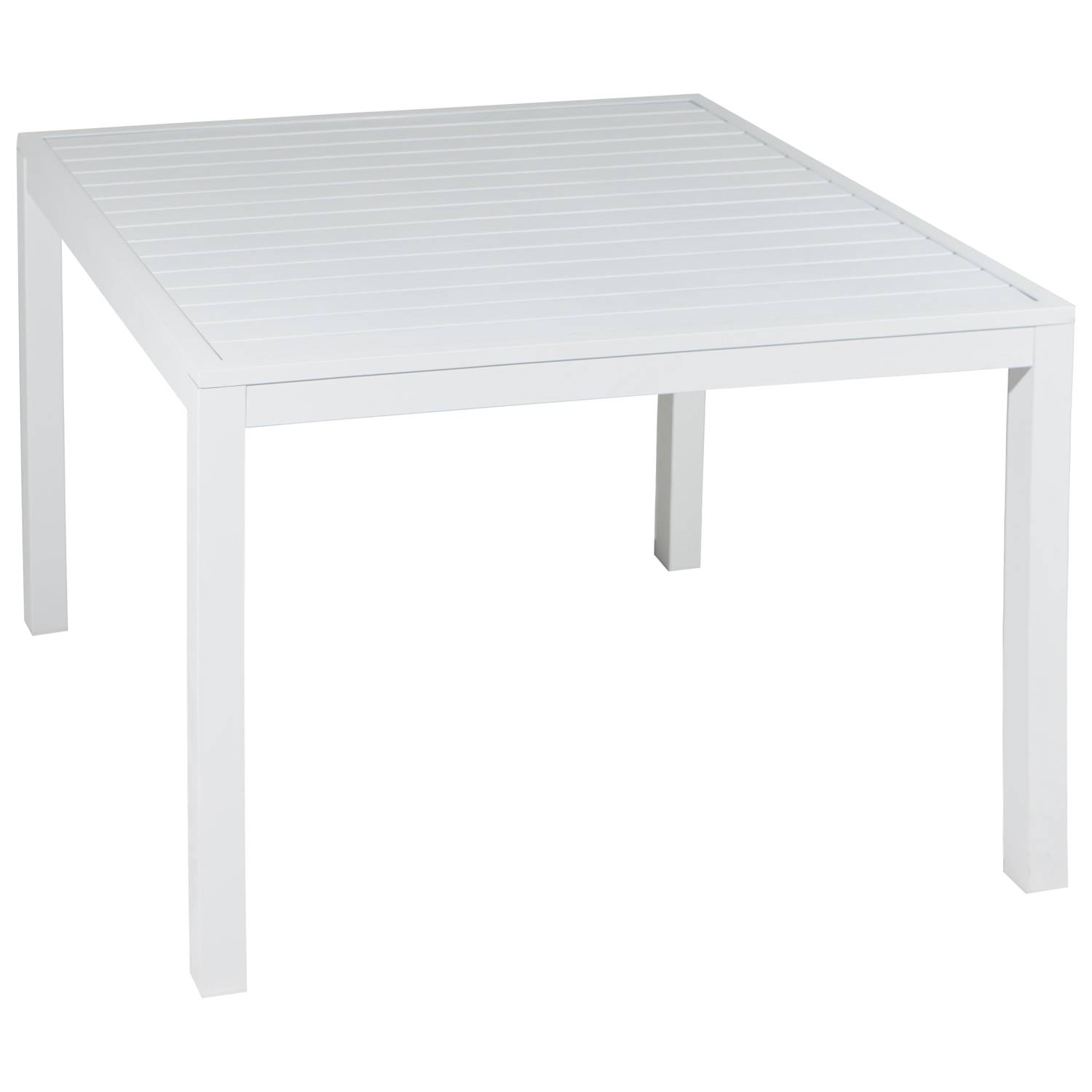 Happy Garden - Salon de jardin modulable IBIZA en tissu bleu 7 places - aluminium blanc - HAPPY GARDEN - Image 9