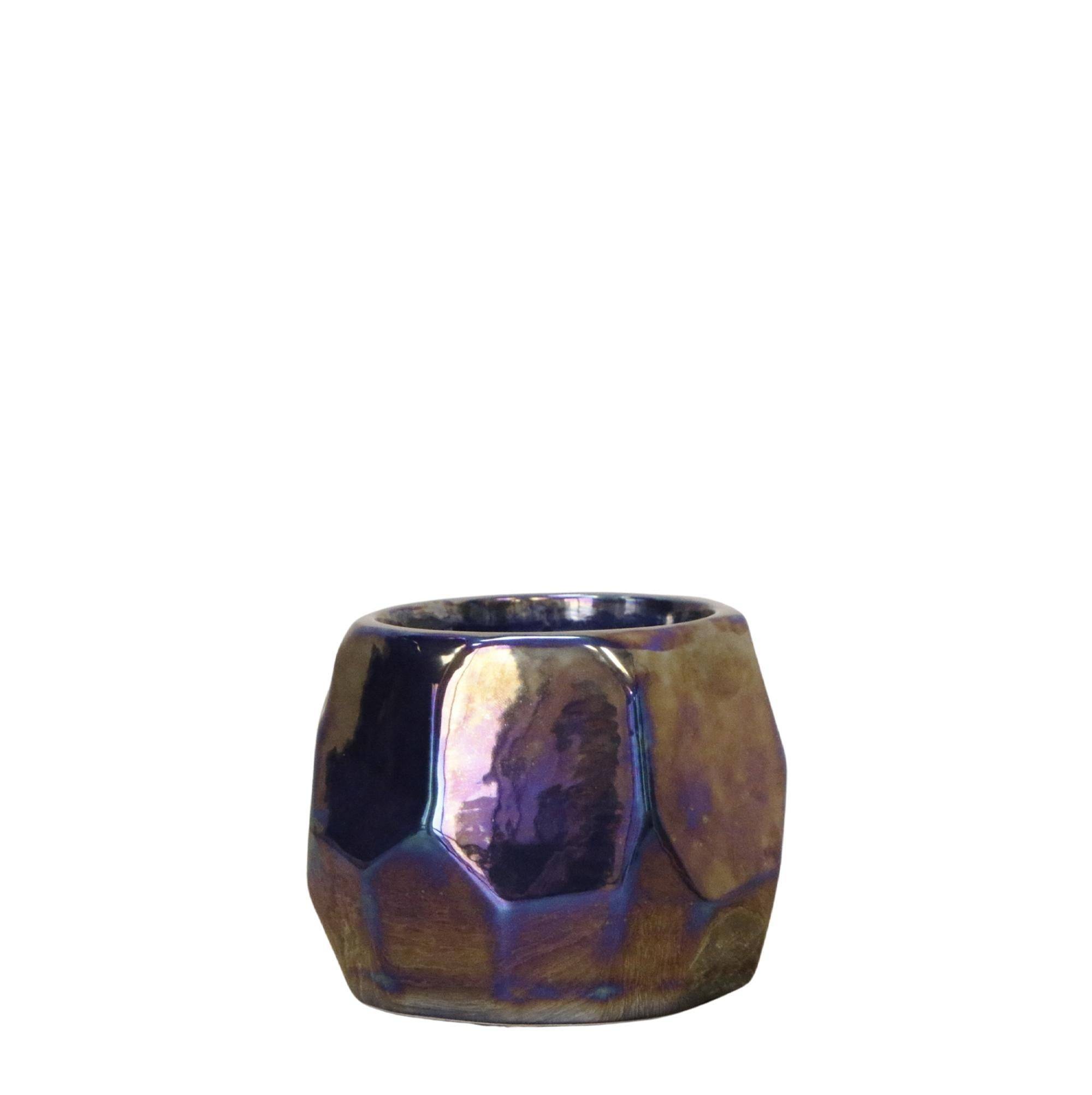 Pot Pearl bleu finitions brillantes- La Green Touch - Image 1