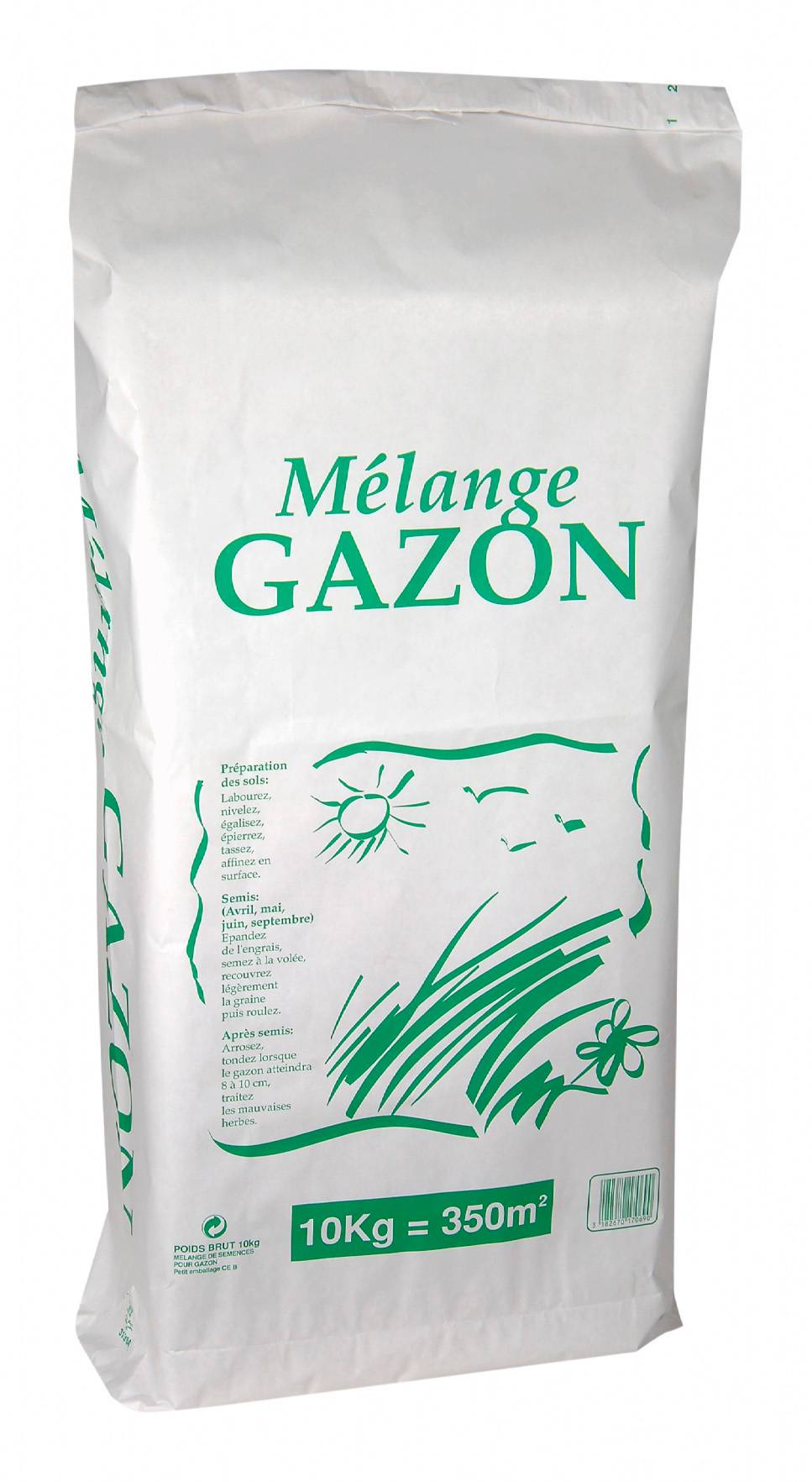 Centrale Brico - Gazon universel, 10 kg, 350 m² Centrale Brico