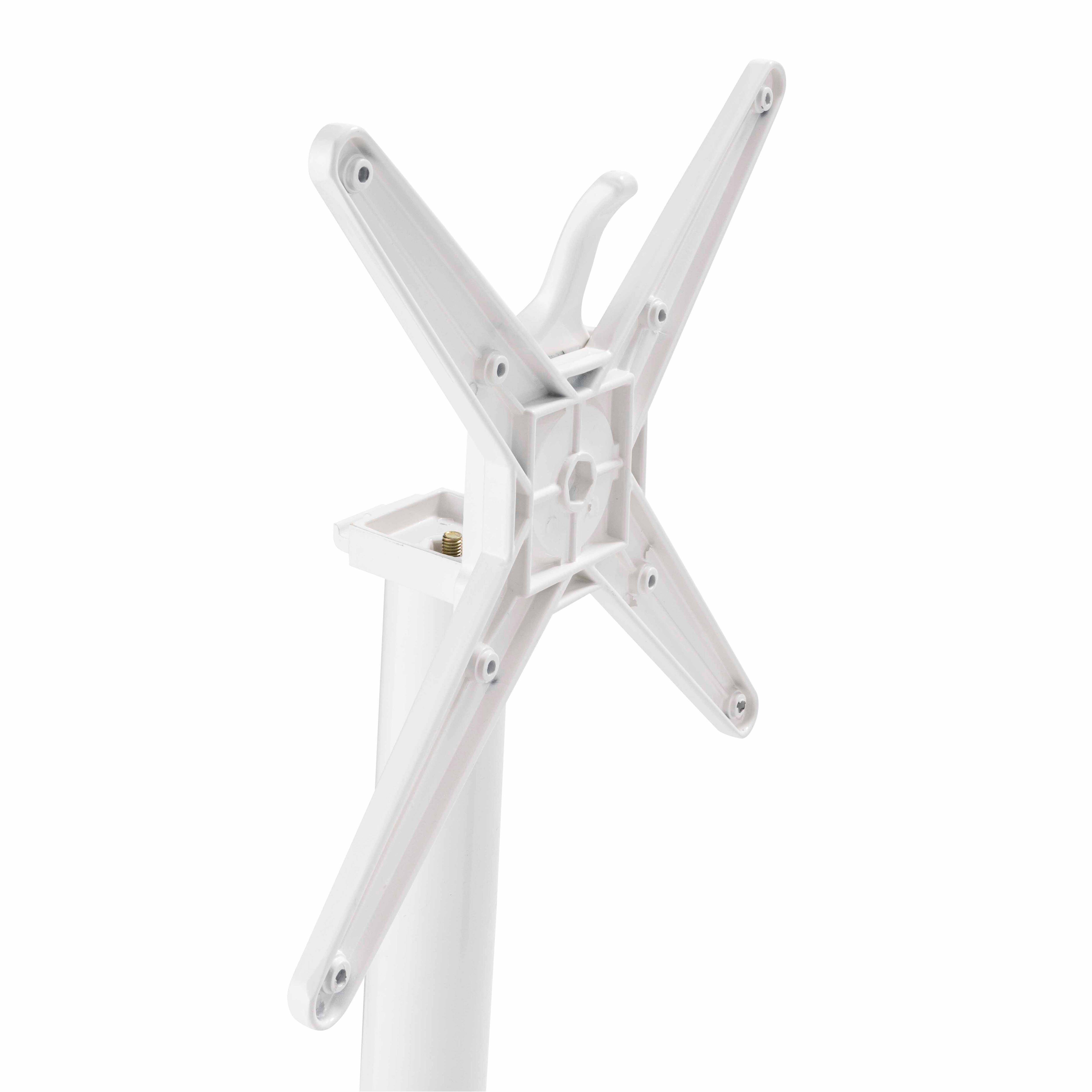 Oviala - Ensemble table 60 cm taupe et 4 chaises en métal blanc - Oviala - Image 5