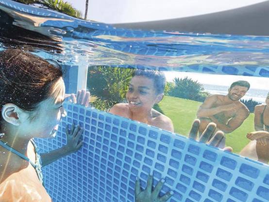 Kit piscine tubulaire Intex Prism Frame Clear Window ronde 4,88 x 1,22 m + 6 cartouches de filtration - Image 4