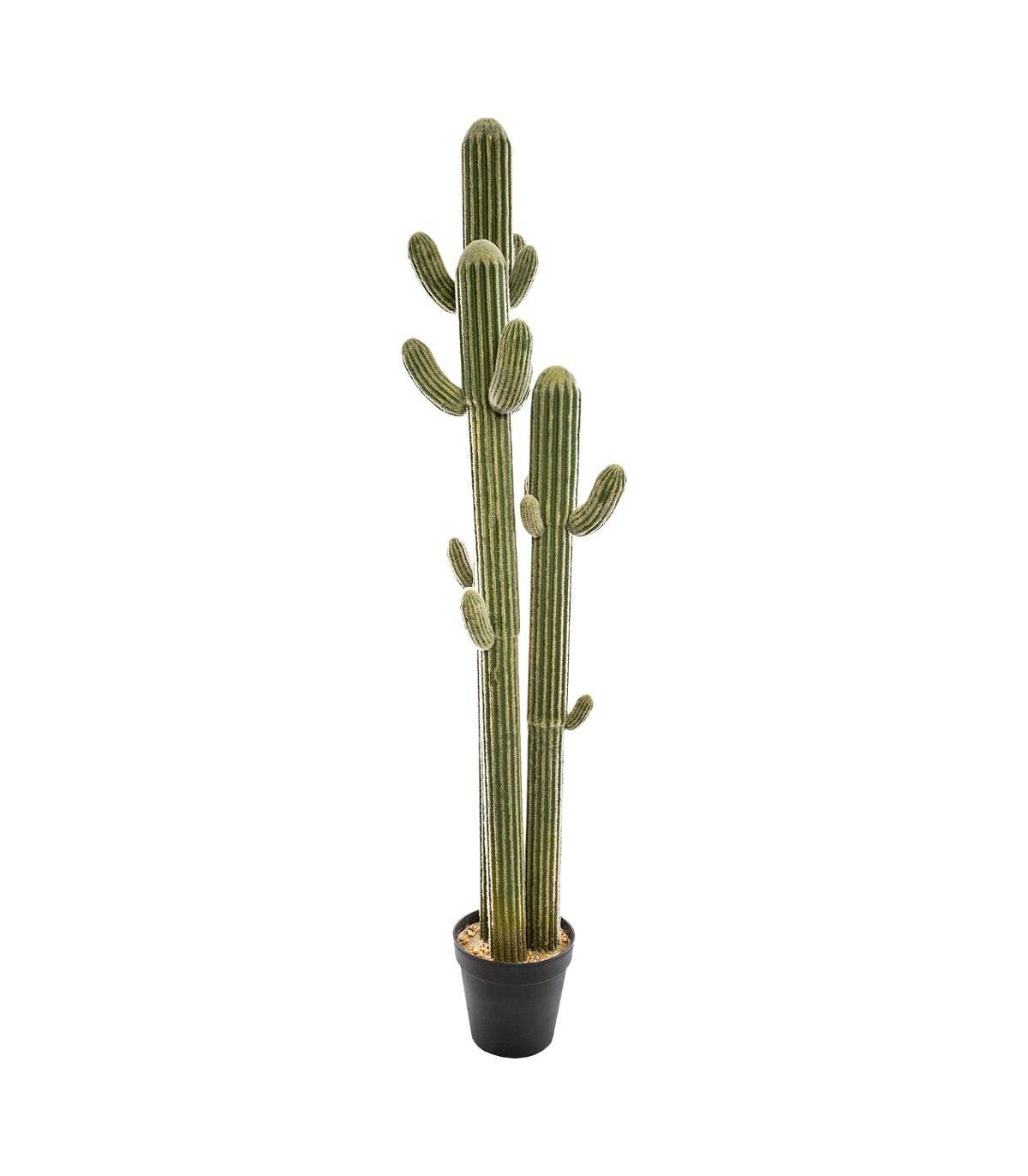 Plante artificielle  Cactus 3 Troncs dans son pot  H 203 cm - Image 1