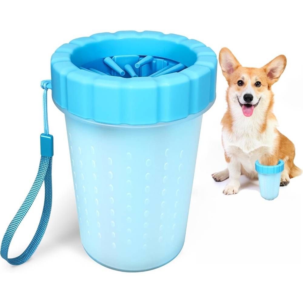 IntiMeg - Gobelet lave-pieds bleu pour chien - IntiMeg - Image 1