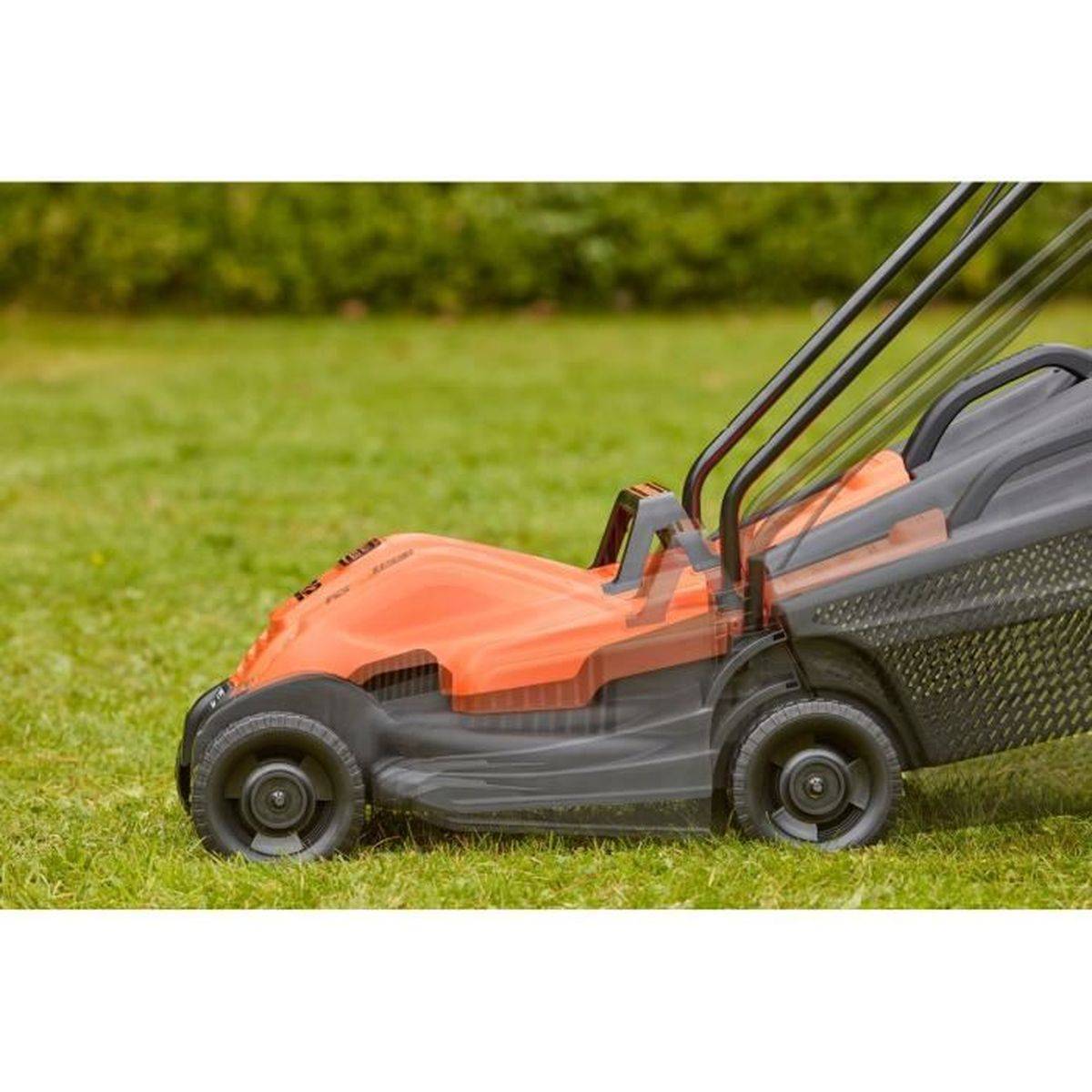 Black & Decker - Tondeuse électrique filaire 1200 W, coupe 32 cm, 3 hauteurs 23/43/63 mm, bac 35 L - BLACK + DECKER - Image 3