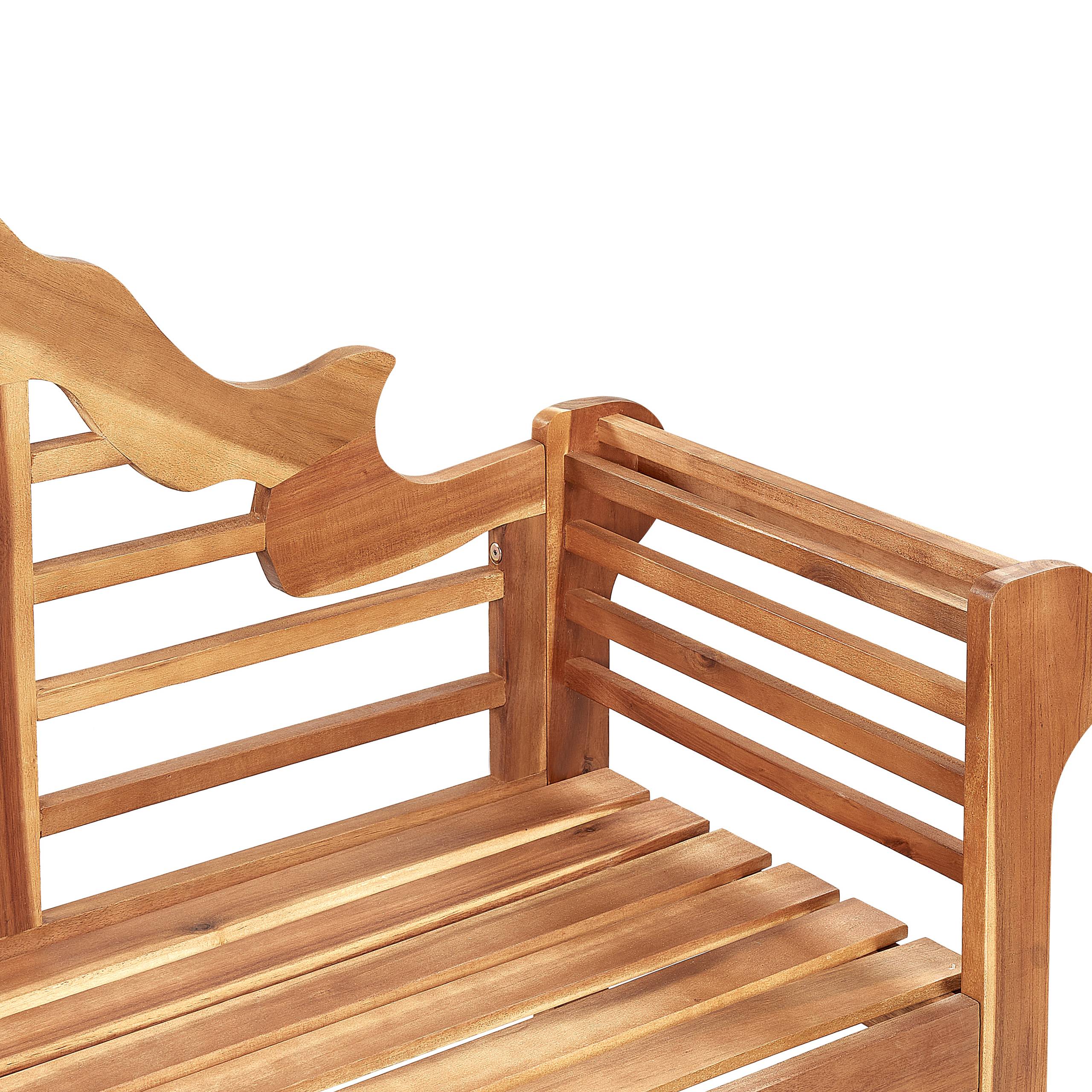 Beliani - Banc, 3 Personnes Acacia Marron clair MARLBORO - 180x60x108- Beliani - Image 4