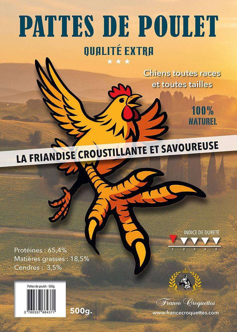 France Croquettes - France Croquettes Friandise pour chien Pattes de poulet séchées - 5 kg - Image 5