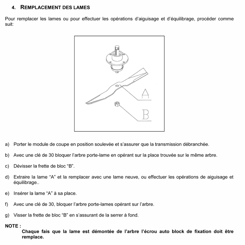 Lame tondeuse Del Morino SRM310D - Image 2
