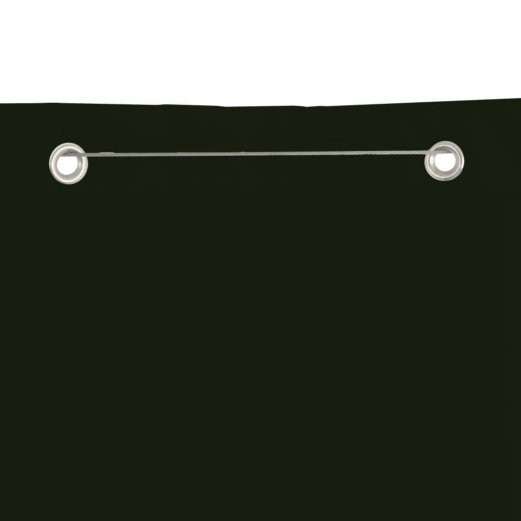 Helloshop26 - Écran de balcon brise pare vue protection confidentialité 140 x 240 cm tissu oxford vert foncé - Image 3