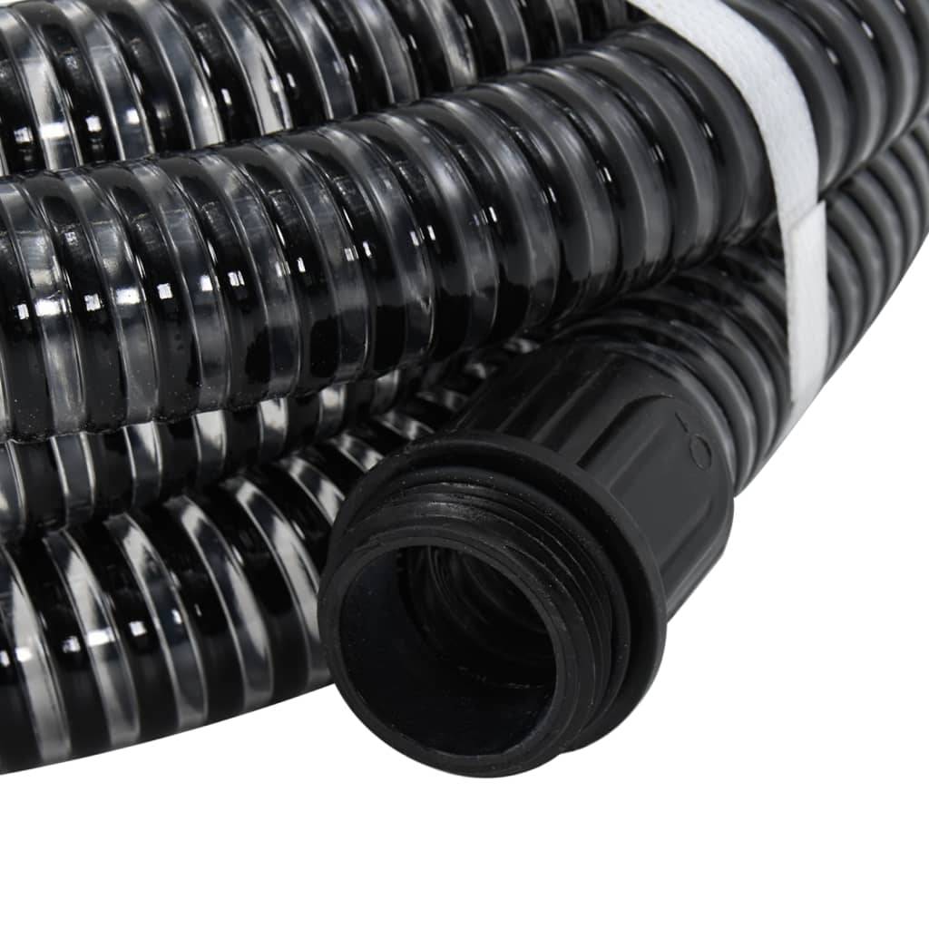 Vidaxl - Tuyau d'aspiration avec raccords en laiton noir 1,1" 20 m PVC vidaXL 151067 - Image 2