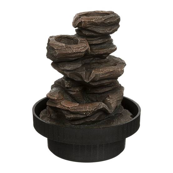 Fontaine Design "Sharmila" 22cm Noir & Naturel - Image 1