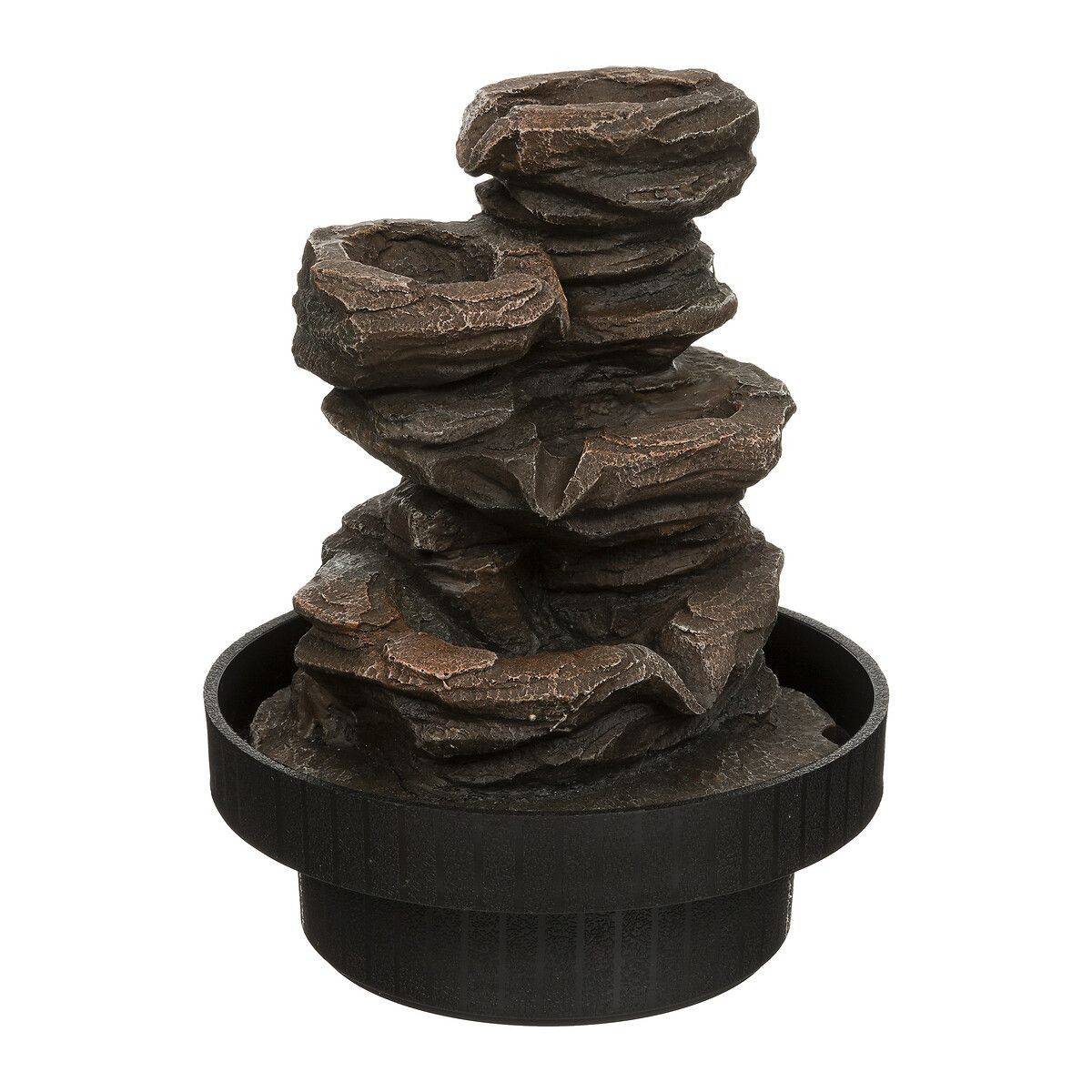 Fontaine Design "Sharmila" 22cm Noir & Naturel
