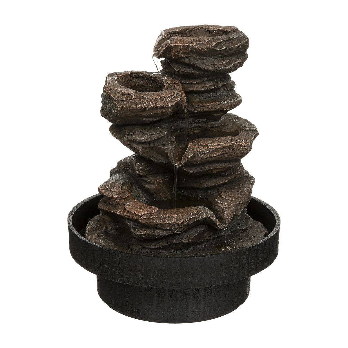 Fontaine Design "Sharmila" 22cm Noir & Naturel - Image 2