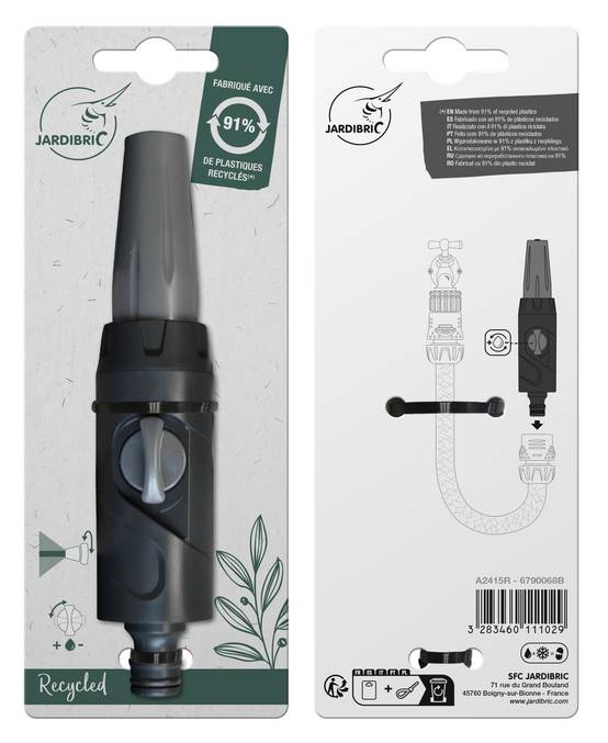 Jardibric - Jardibric - Lance Arrosage avec Vannette - Lance Eau Jardin Plastique Recyclé 91% Débit Réglable - Image 2