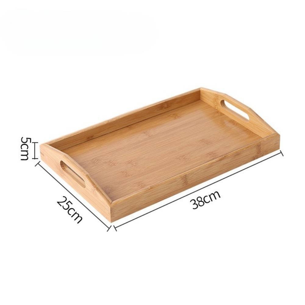 DtopbuyAge - Plateau de Service Rectangulaire en Bambou 35 * 22 * 5cm DtopbuyAge - Image 5
