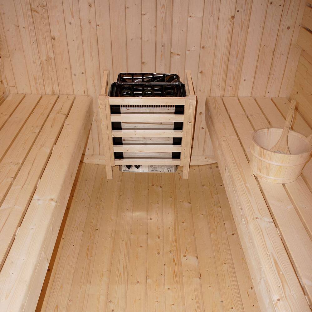 Sauna extérieur HOME DELUXE CUBE DELUXE L - 184 x 220 cm pour 4 personnes - Image 4