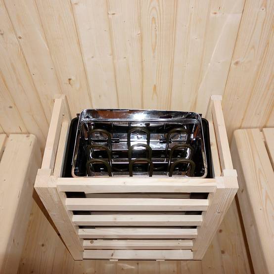 Sauna extérieur HOME DELUXE CUBE DELUXE L - 184 x 220 cm pour 4 personnes - Image 3