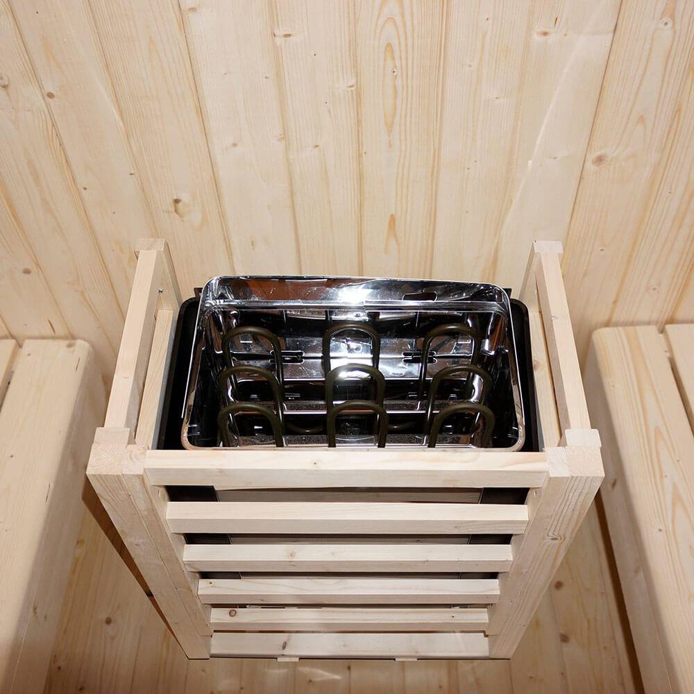 Sauna extérieur HOME DELUXE CUBE DELUXE L - 184 x 220 cm pour 4 personnes - Image 3