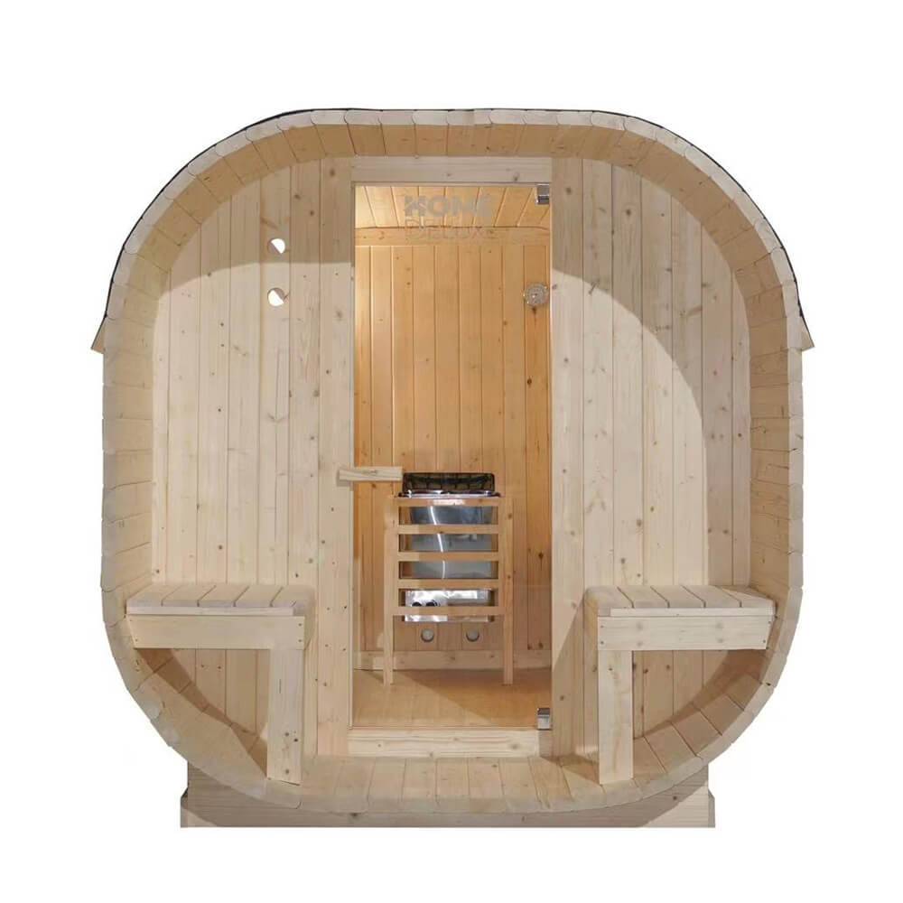 Sauna extérieur HOME DELUXE CUBE DELUXE L - 184 x 220 cm pour 4 personnes - Image 2