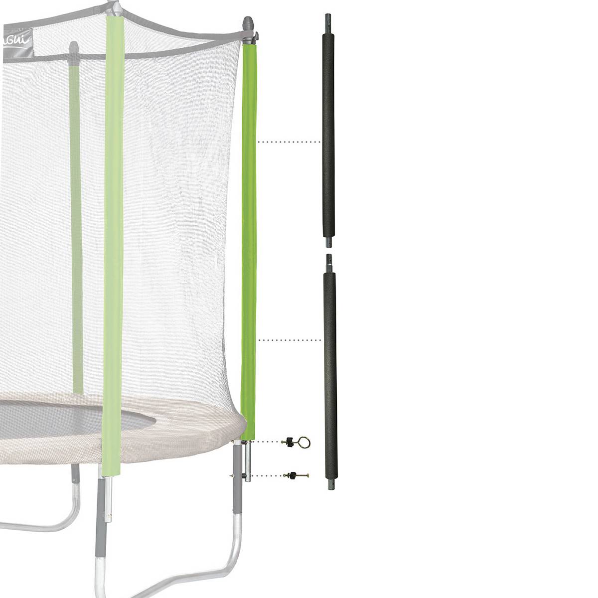 Kangui - Poteau de filet trampoline Ø25 mm Jumpi - Hauteur filet 180 cm Kangui - Image 6