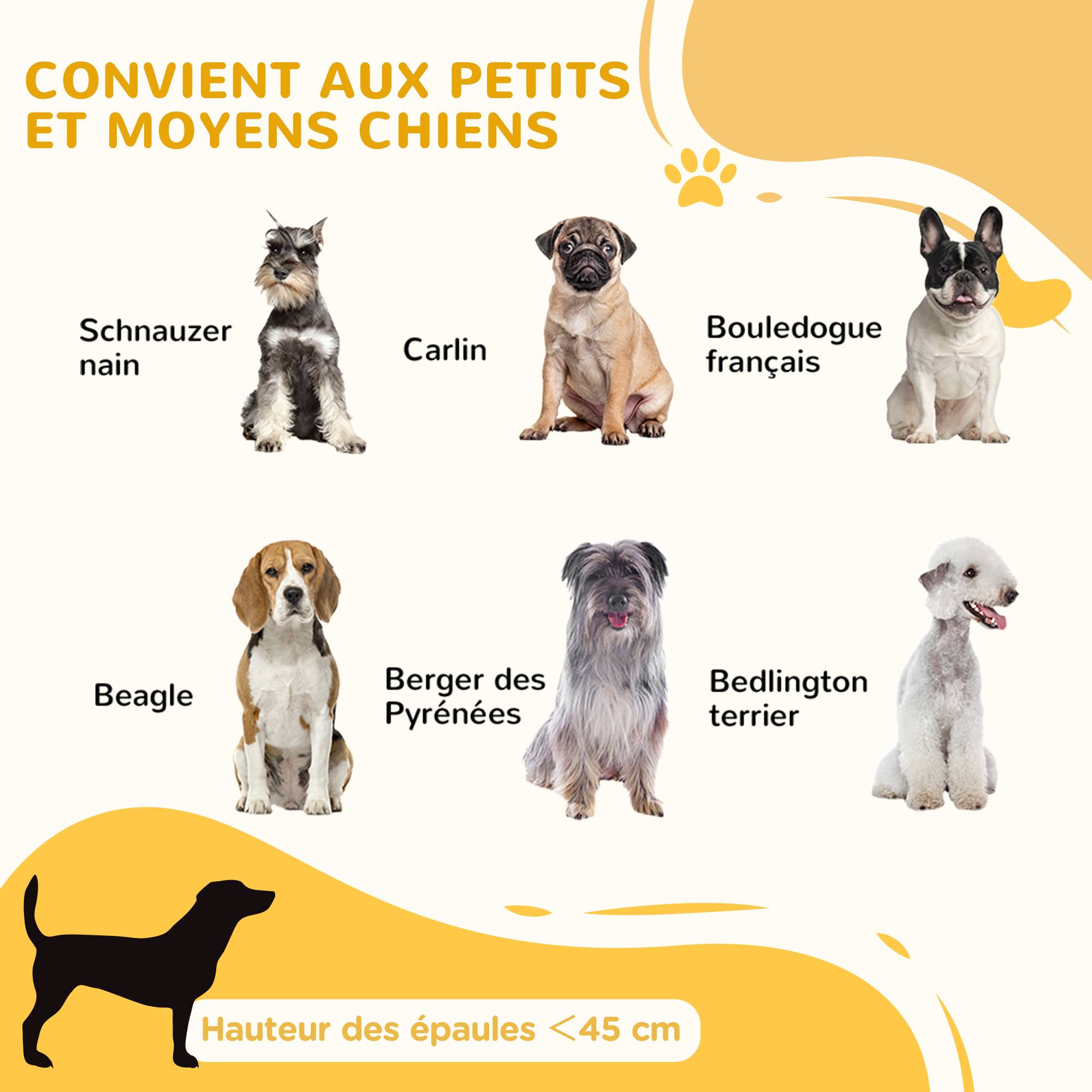 Barrière de séparation bois pin chiens maison largeur réglable 106x67cm blanc - ComfortXL Outdoor Living - Image 6