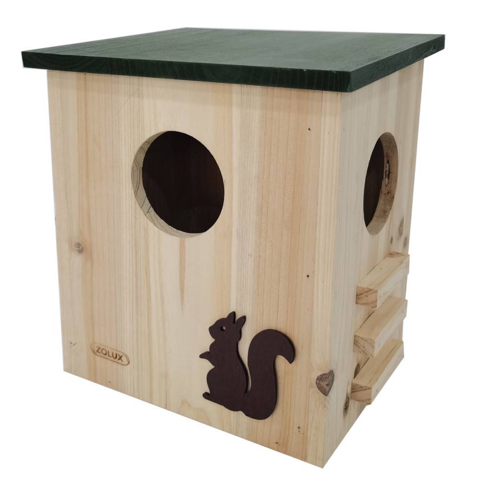 Zolux - Maison en bois pour écureuil 30 cm de hauteur - Image 3