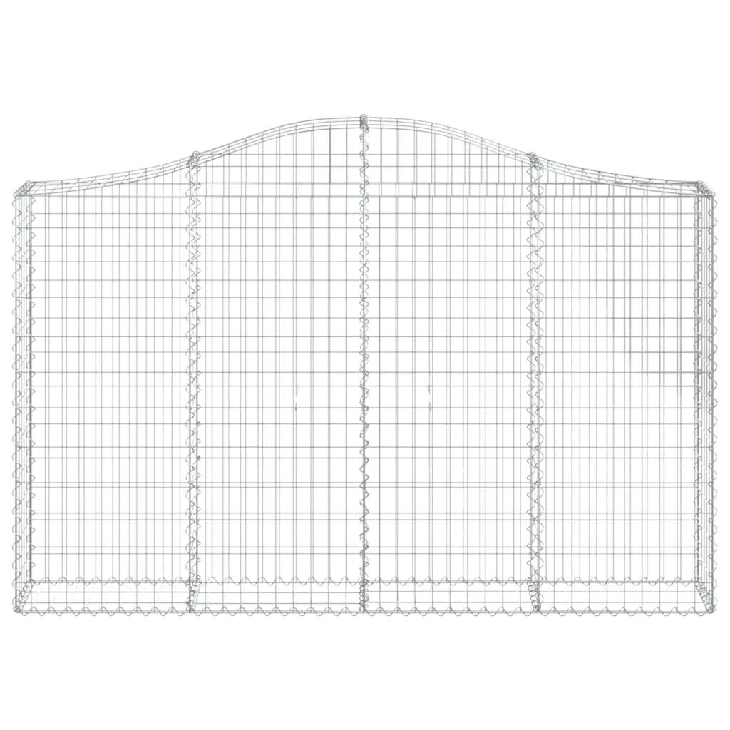 Vidaxl - Panier de gabions arqué 200x30x120/140 cm Fer galvanisé vidaXL 153386 - Image 4