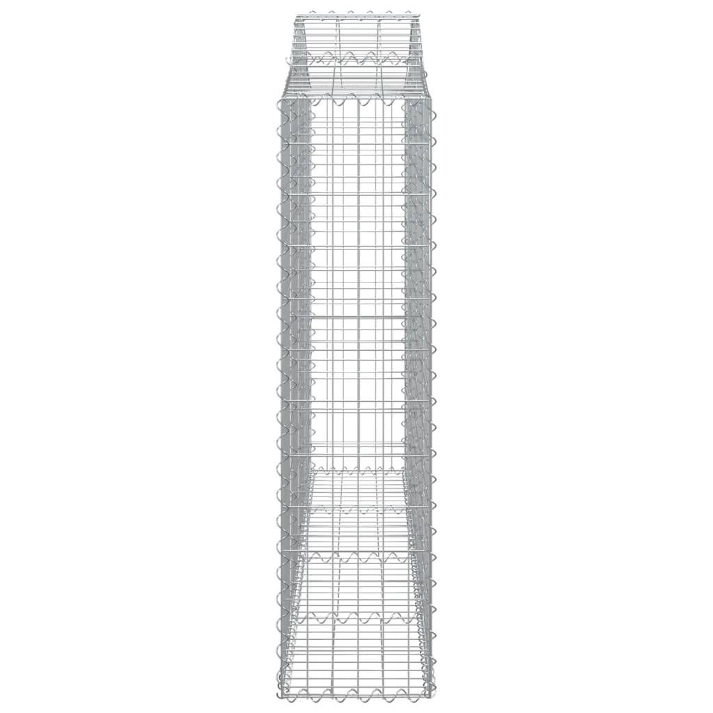 Vidaxl - Panier de gabions arqué 200x30x120/140 cm Fer galvanisé vidaXL 153386 - Image 5