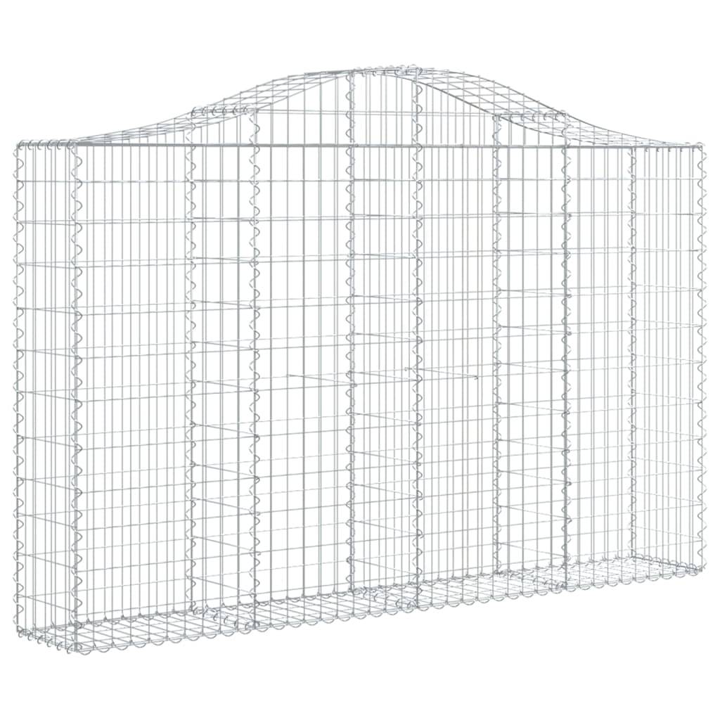Vidaxl - Panier de gabions arqué 200x30x120/140 cm Fer galvanisé vidaXL 153386 - Image 2