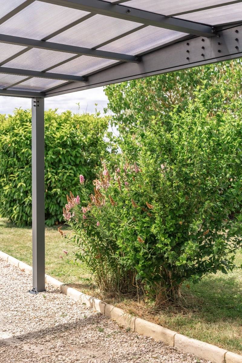 Trigano Jardin - Carport adossé aluminium Trigano - LIBECCIO WALL - 16 m² - Image 6