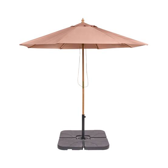 Parasol droit Tissu Marron TOSCANA - Beliani - Image 4