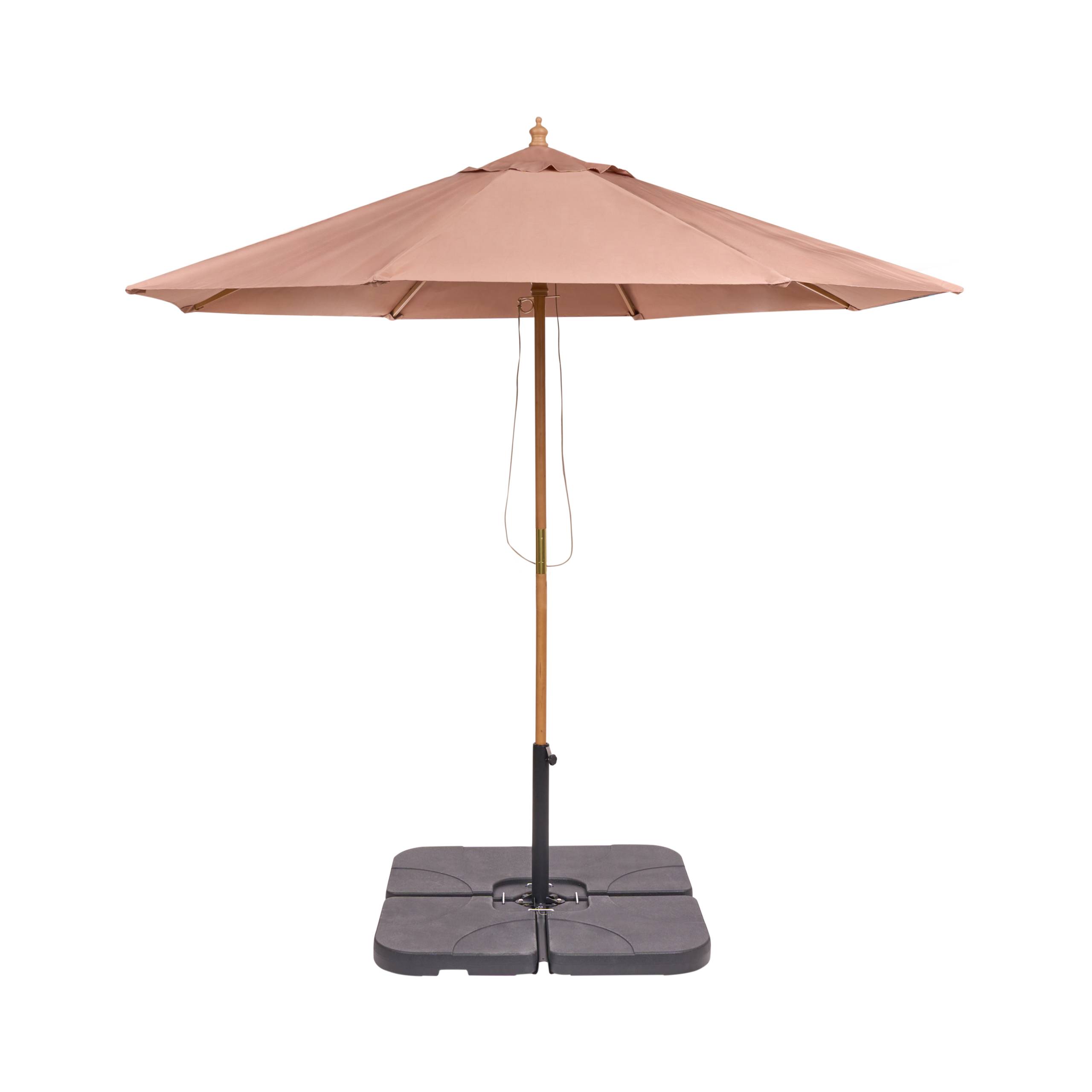 Parasol droit Tissu Marron TOSCANA - Beliani - Image 4