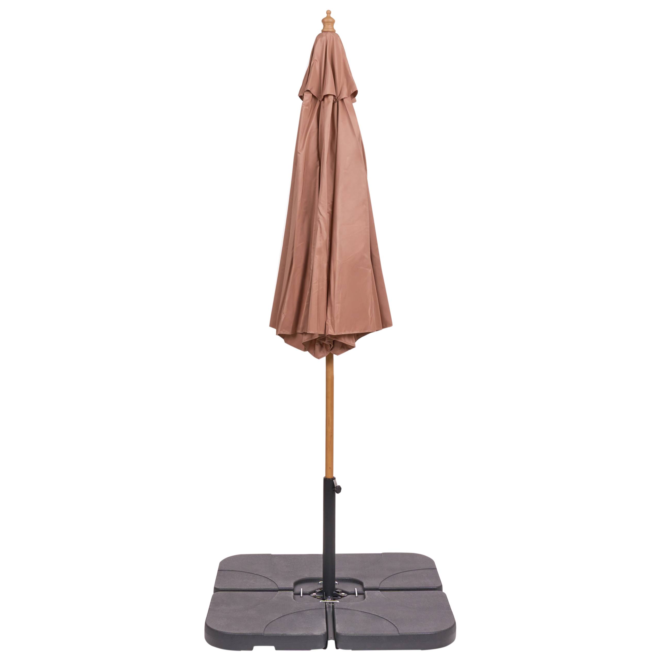 Parasol droit Tissu Marron TOSCANA - Beliani - Image 5