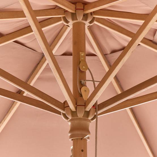 Parasol droit Tissu Marron TOSCANA - Beliani - Image 6