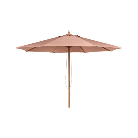 Parasol droit Tissu Marron TOSCANA - Beliani - Image 1