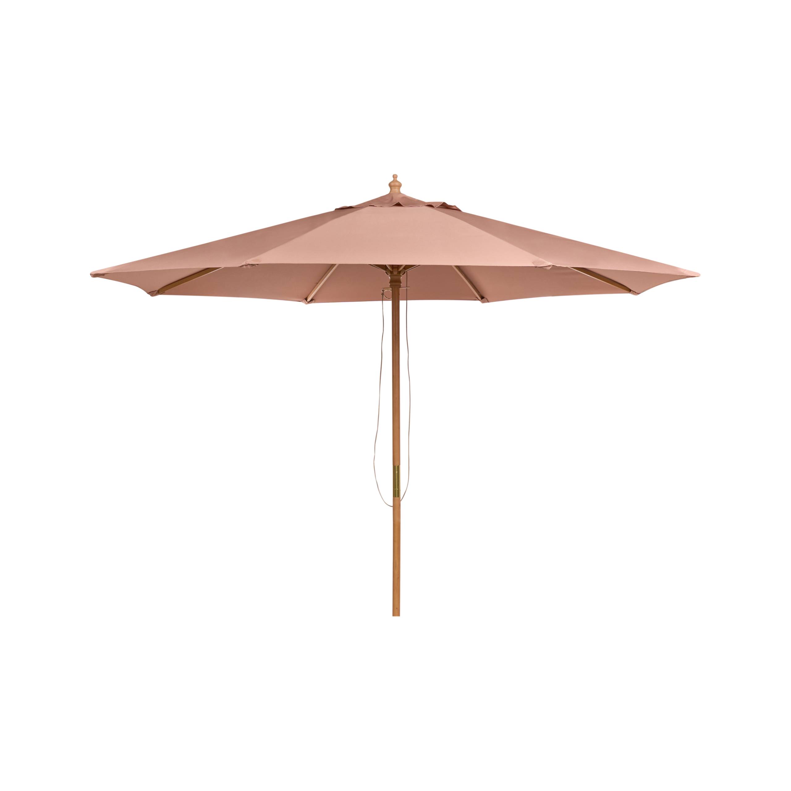 Parasol droit Tissu Marron TOSCANA - Beliani - Image 1