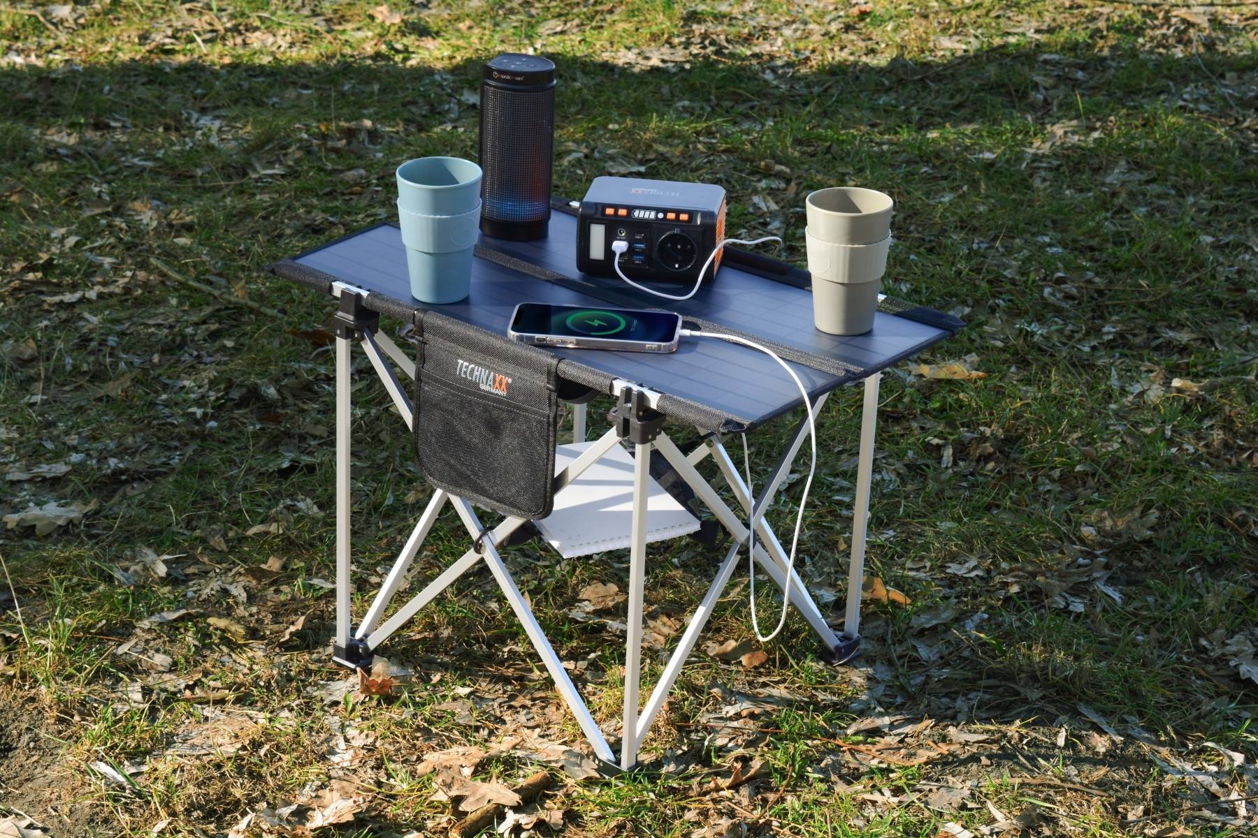 TECHNAXX- Table de camping solaire pliable 20W - TX-251 - Image 2