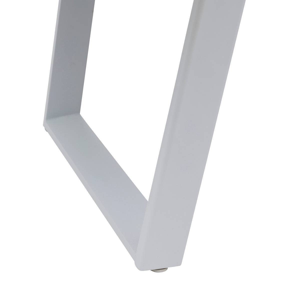 Hesperide - Table de jardin extensible "Unisson" pécan & blanc 10 places en aluminium traité époxy Hespéride - Image 4