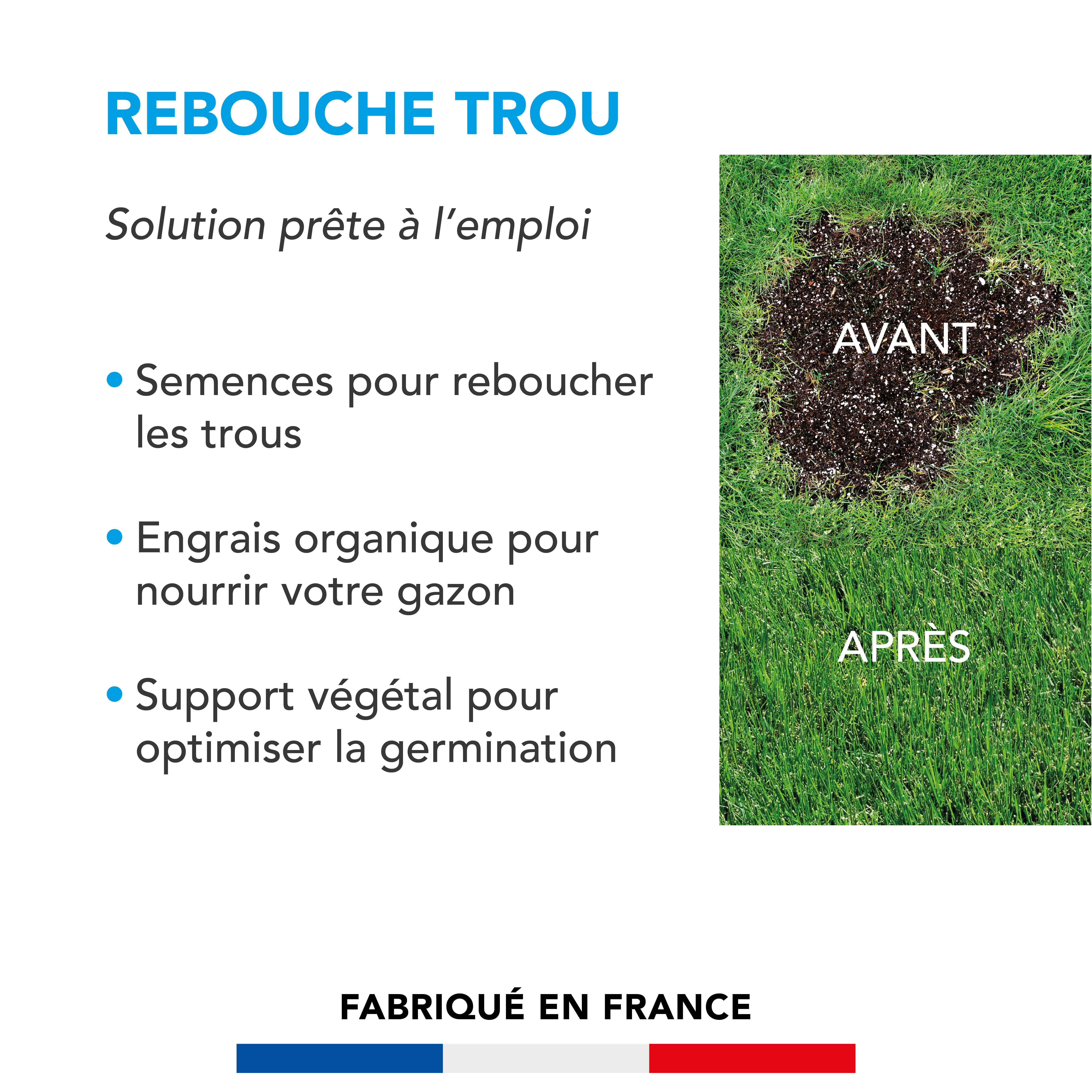 Soin Rebouche Trou - Solution 3-en-1 - Engrais Organique pour Nourrir Gazon - Support Végétal pour Optimiser Germination - 5KG - BARENBRUG - Image 2