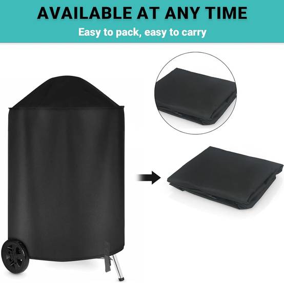 Housse pour barbecue -Housse de protection,Robuste - Tissu Oxford 210D - Résistante au vent - Résistante aux UV et aux déchirures(70 x 90 cm)-Lytech - Image 5