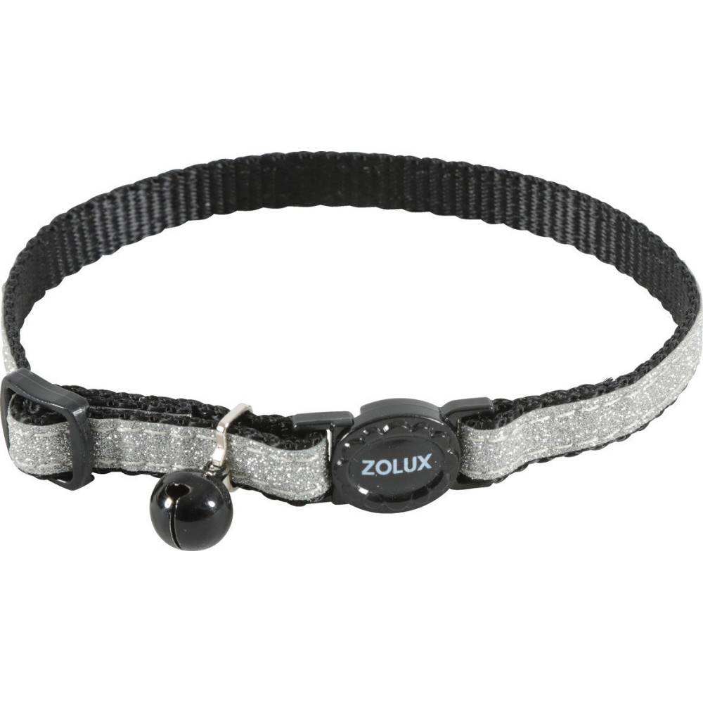 Zolux - zolux - Collier SHINY nylon réglable de 17 à 30 cm, noir pour chat - Image 1