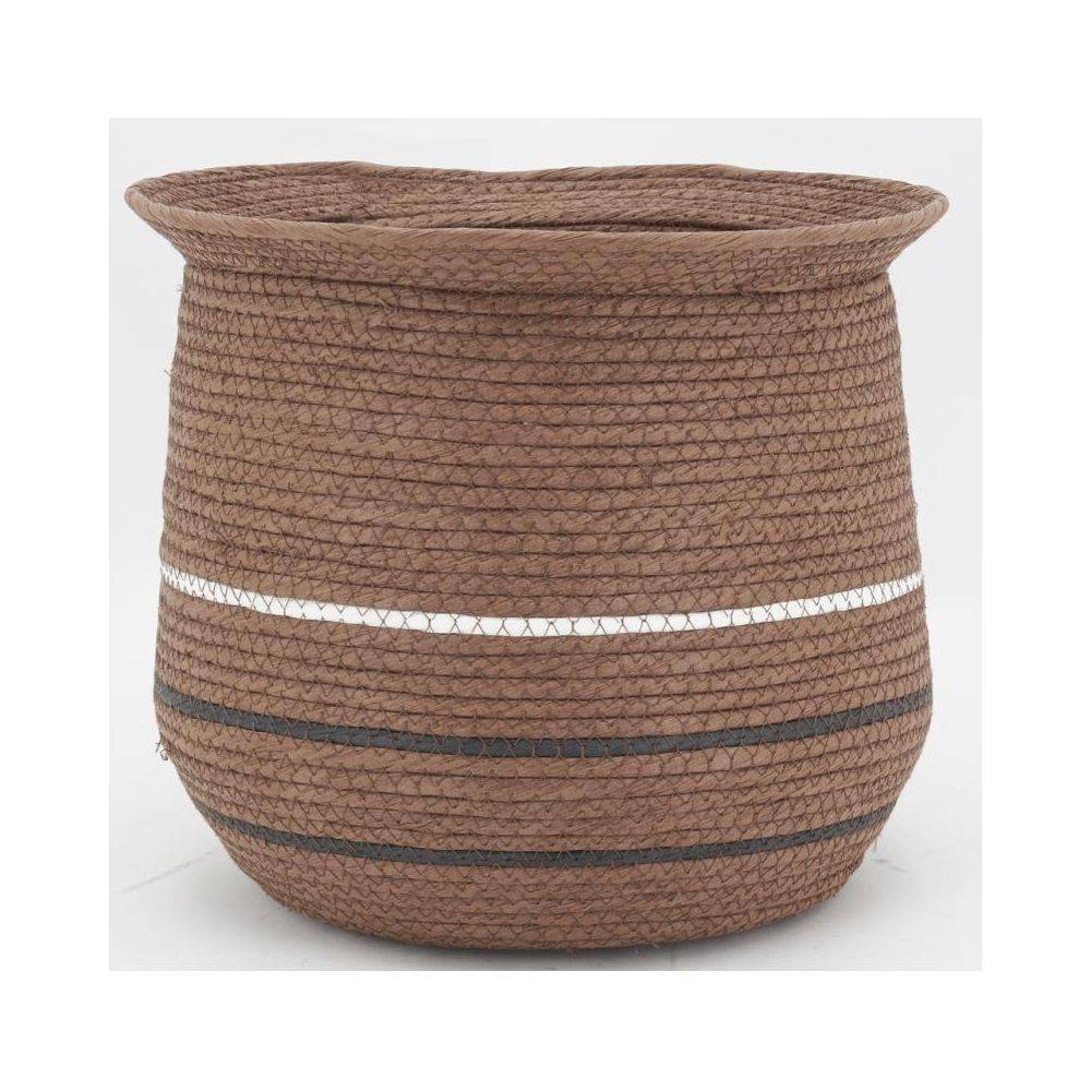 Aubry Gaspard - Cache-pots en jonc marron (lot de 3) - Image 3